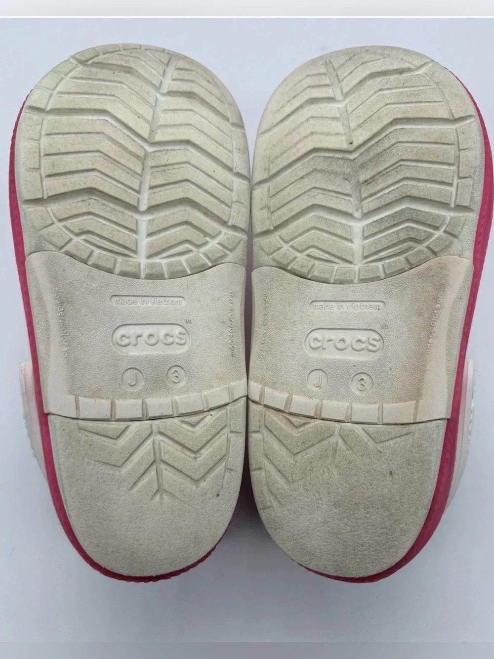 CROCS Classic Clog White with Pink Platform